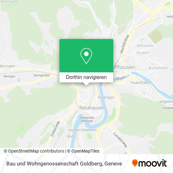 Bau und Wohngenossenschaft Goldberg Karte