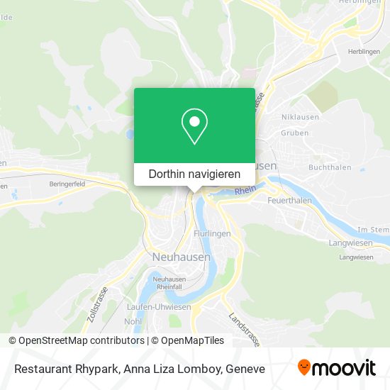 Restaurant Rhypark, Anna Liza Lomboy Karte