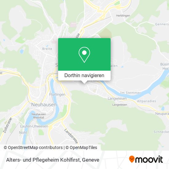 Alters- und Pflegeheim Kohlfirst Karte