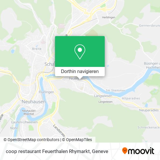 coop restaurant Feuerthalen Rhymarkt Karte
