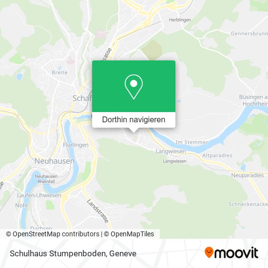 Schulhaus Stumpenboden Karte
