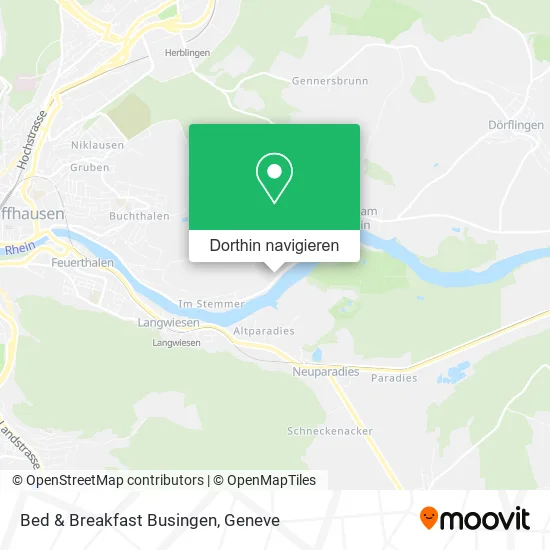 Bed & Breakfast Busingen Karte