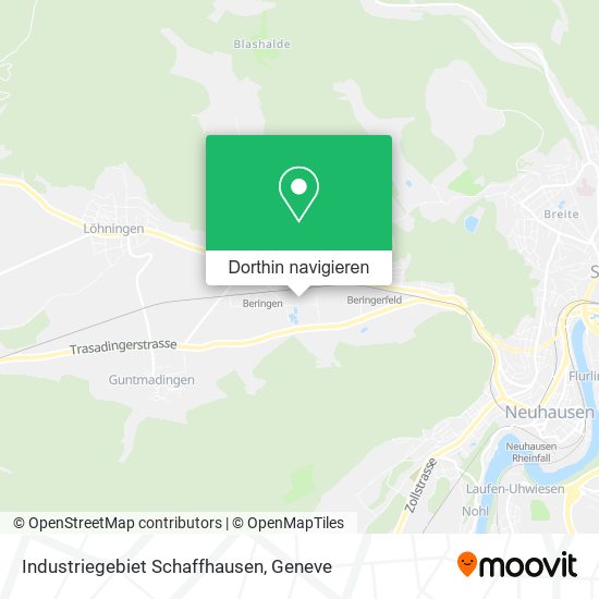 Industriegebiet Schaffhausen Karte