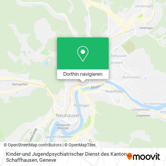 Kinder-und Jugendpsychiatrischer Dienst des Kanton Schaffhausen Karte