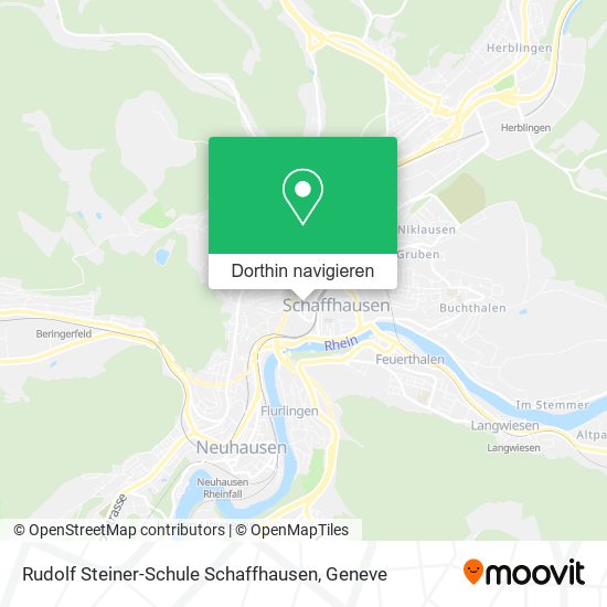 Rudolf Steiner-Schule Schaffhausen Karte