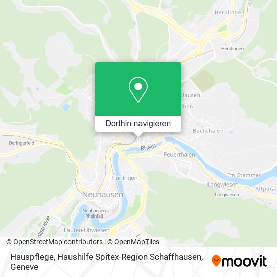 Hauspflege, Haushilfe Spitex-Region Schaffhausen Karte