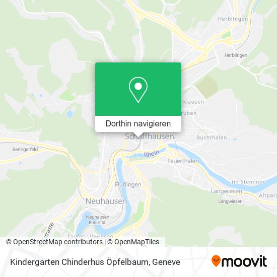 Kindergarten Chinderhus Öpfelbaum Karte