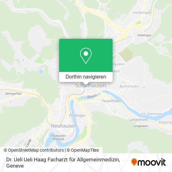 Dr. Ueli Ueli Haag Facharzt für Allgemeinmedizin Karte