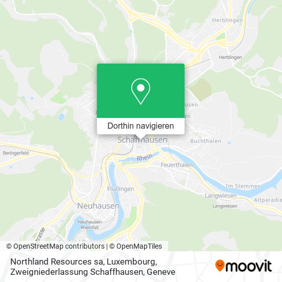 Northland Resources sa, Luxembourg, Zweigniederlassung Schaffhausen Karte