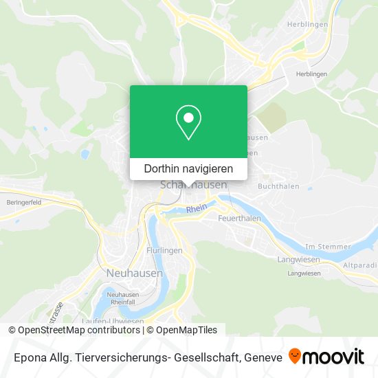 Epona Allg. Tierversicherungs- Gesellschaft Karte