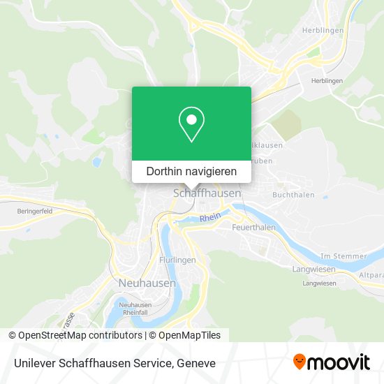 Unilever Schaffhausen Service Karte