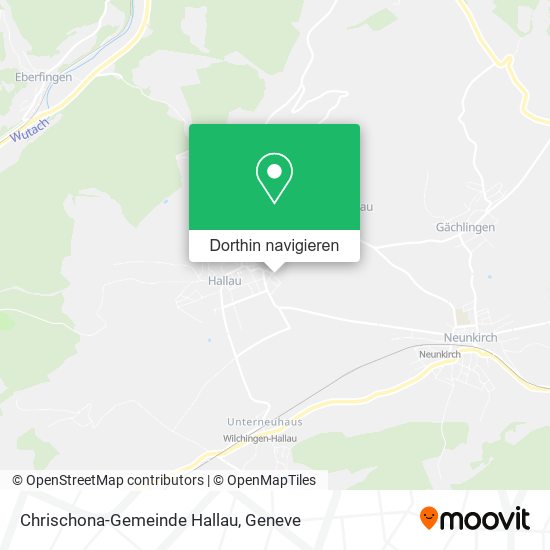 Chrischona-Gemeinde Hallau Karte