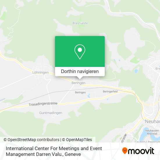 International Center For Meetings and Event Management Darren Valu. Karte