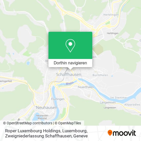 Roper Luxembourg Holdings, Luxembourg, Zweigniederlassung Schaffhausen Karte