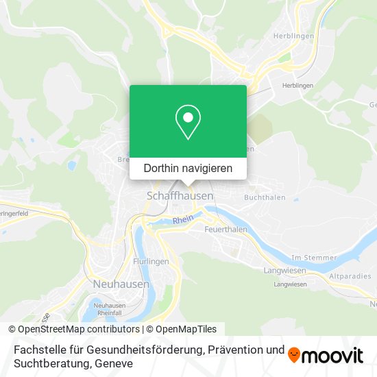 Fachstelle für Gesundheitsförderung, Prävention und Suchtberatung Karte