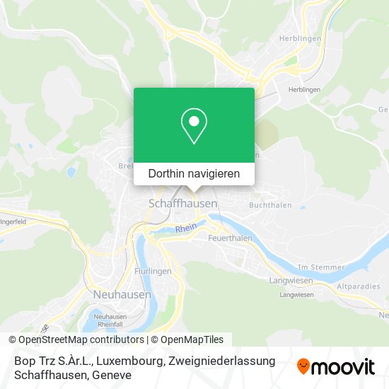 Bop Trz S.Àr.L., Luxembourg, Zweigniederlassung Schaffhausen Karte
