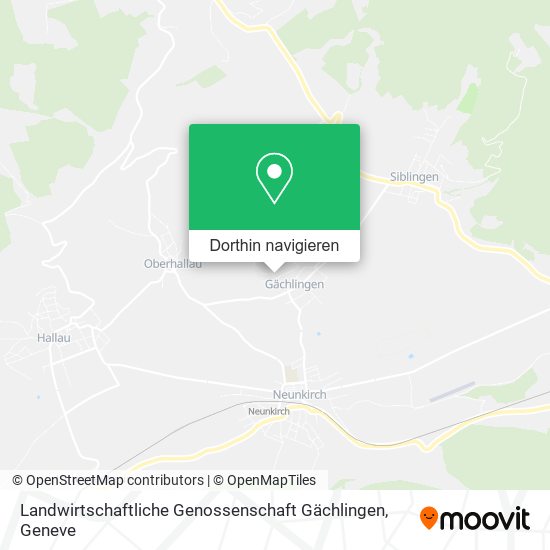 Landwirtschaftliche Genossenschaft Gächlingen Karte