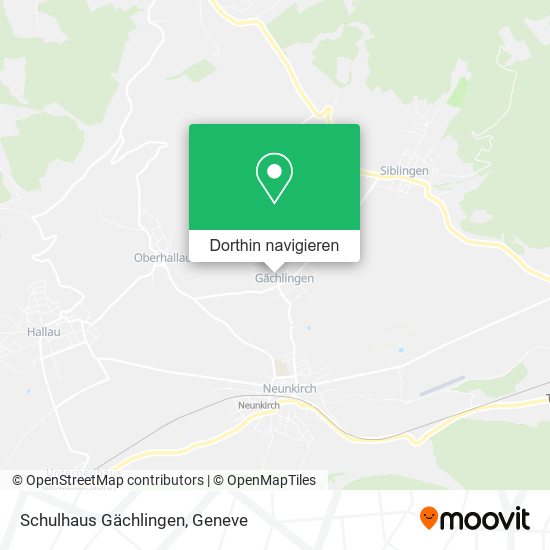 Schulhaus Gächlingen Karte