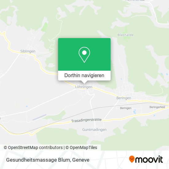Gesundheitsmassage Blum Karte
