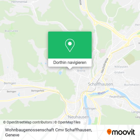 Wohnbaugenossenschaft Cmv Schaffhausen Karte