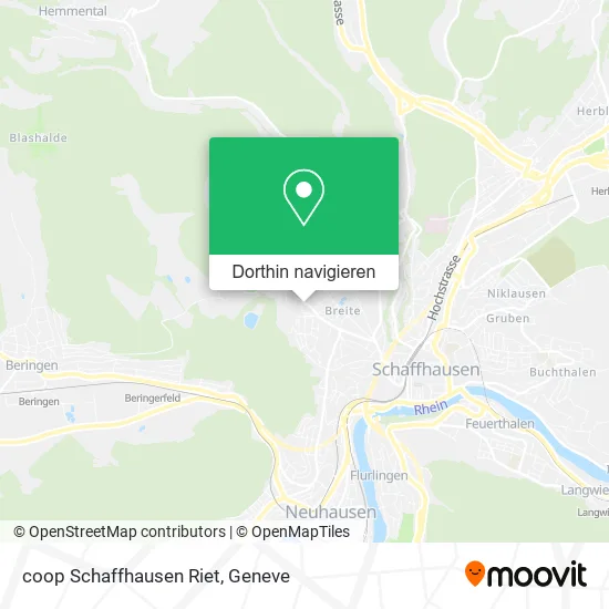 coop Schaffhausen Riet Karte