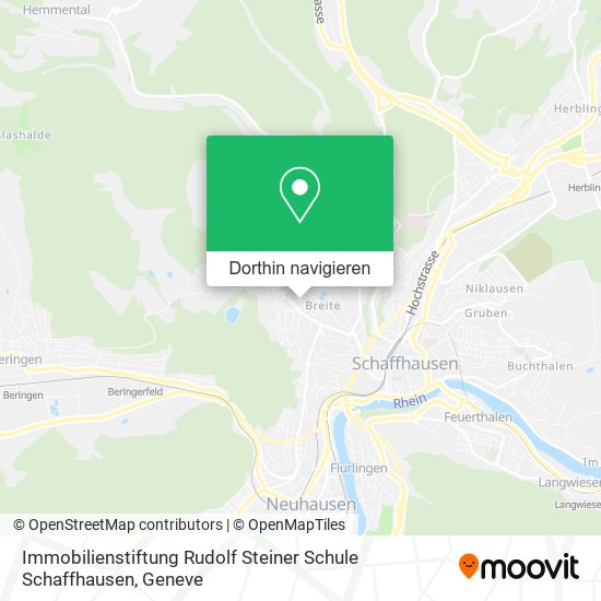 Immobilienstiftung Rudolf Steiner Schule Schaffhausen Karte