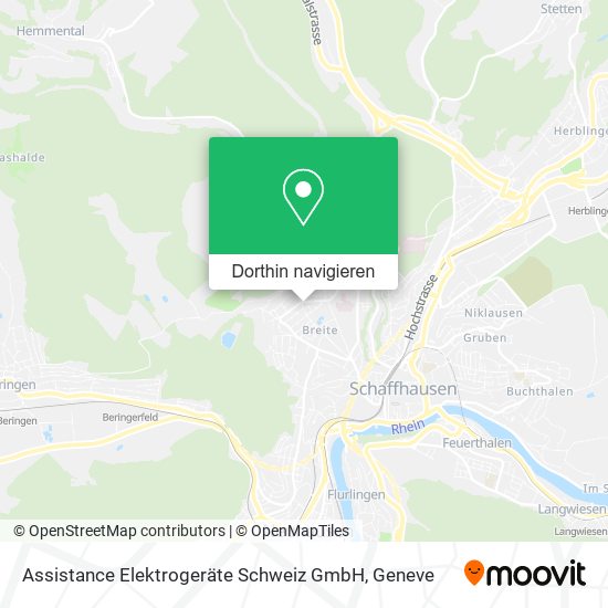 Assistance Elektrogeräte Schweiz GmbH Karte