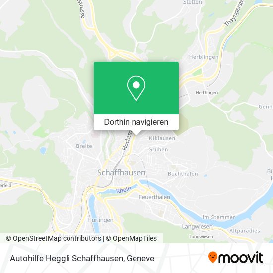 Autohilfe Heggli Schaffhausen Karte