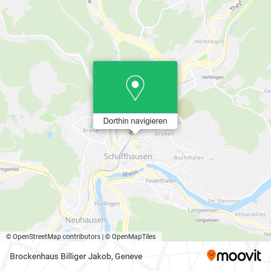 Brockenhaus Billiger Jakob Karte
