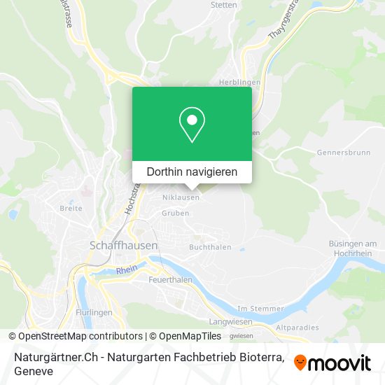 Naturgärtner.Ch - Naturgarten Fachbetrieb Bioterra Karte