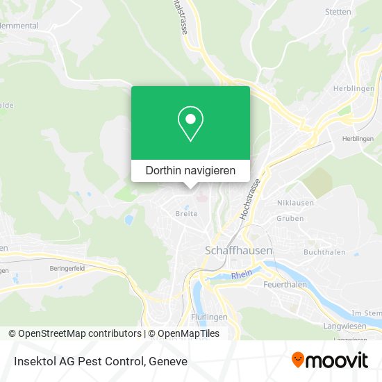 Insektol AG Pest Control Karte