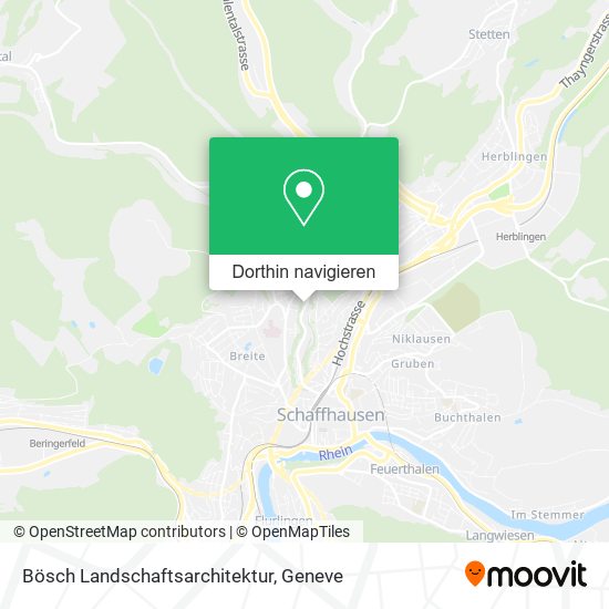 Bösch Landschaftsarchitektur Karte