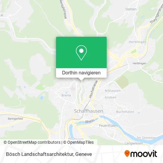 Bösch Landschaftsarchitektur Karte