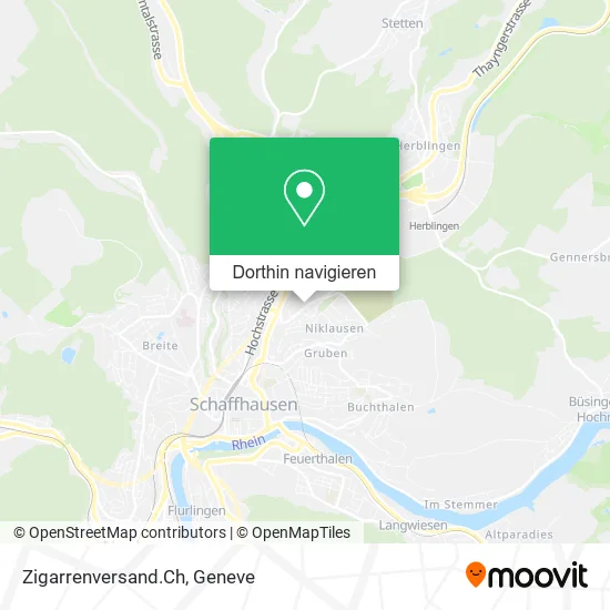 Zigarrenversand.Ch Karte