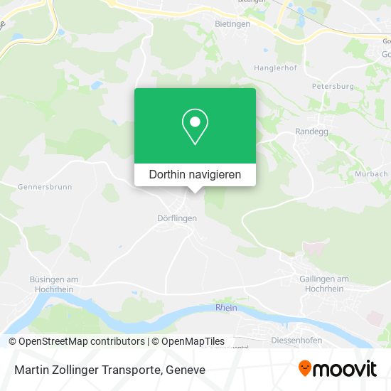 Martin Zollinger Transporte Karte
