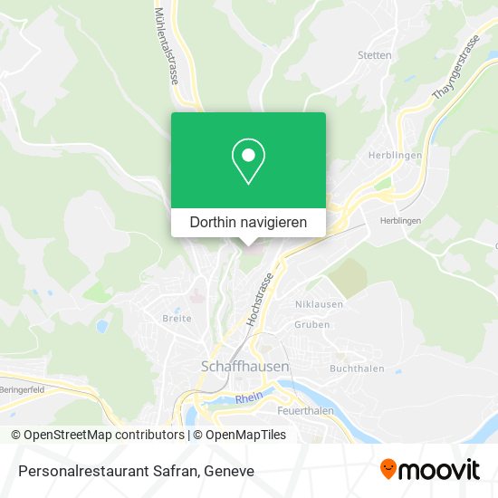 Personalrestaurant Safran Karte