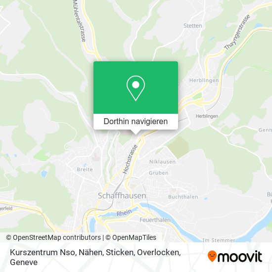 Kurszentrum Nso, Nähen, Sticken, Overlocken Karte
