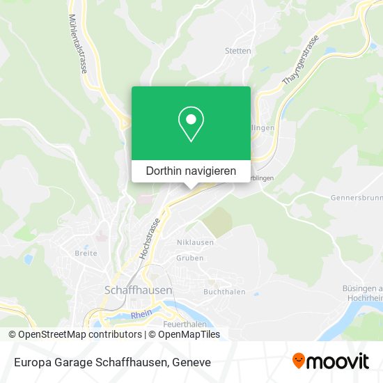 Europa Garage Schaffhausen Karte