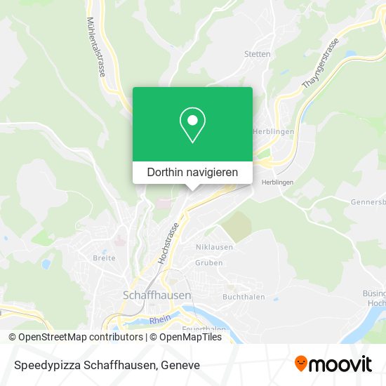 Speedypizza Schaffhausen Karte