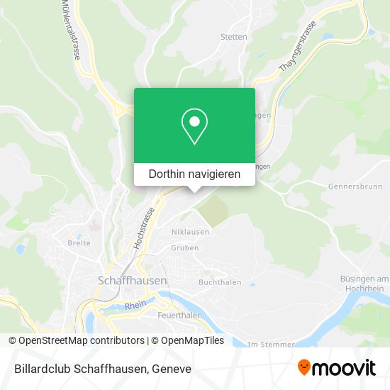 Billardclub Schaffhausen Karte