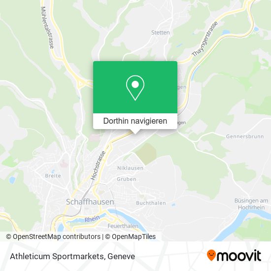 Athleticum Sportmarkets Karte