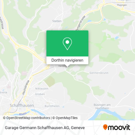 Garage Germann Schaffhausen AG Karte