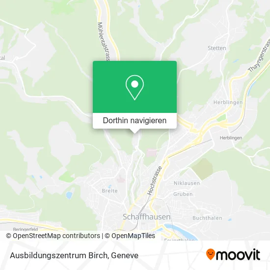 Ausbildungszentrum Birch Karte