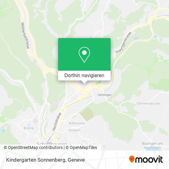 Kindergarten Sonnenberg Karte
