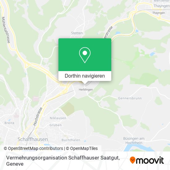 Vermehrungsorganisation Schaffhauser Saatgut Karte