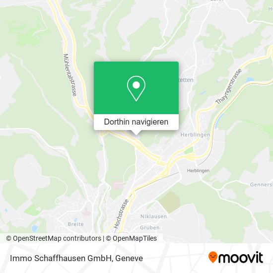 Immo Schaffhausen GmbH Karte