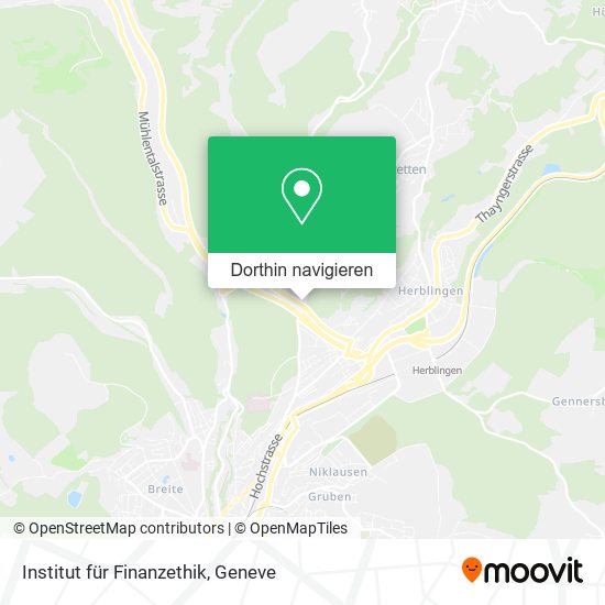 Institut für Finanzethik Karte