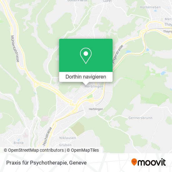 Praxis für Psychotherapie Karte