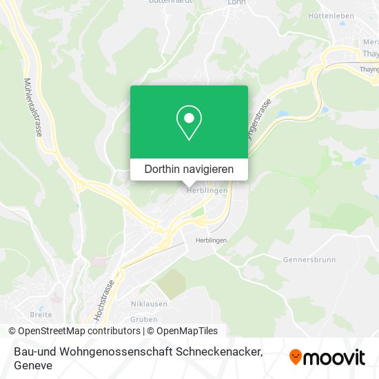 Bau-und Wohngenossenschaft Schneckenacker Karte