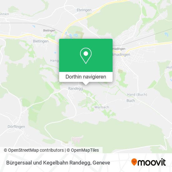 Bürgersaal und Kegelbahn Randegg Karte